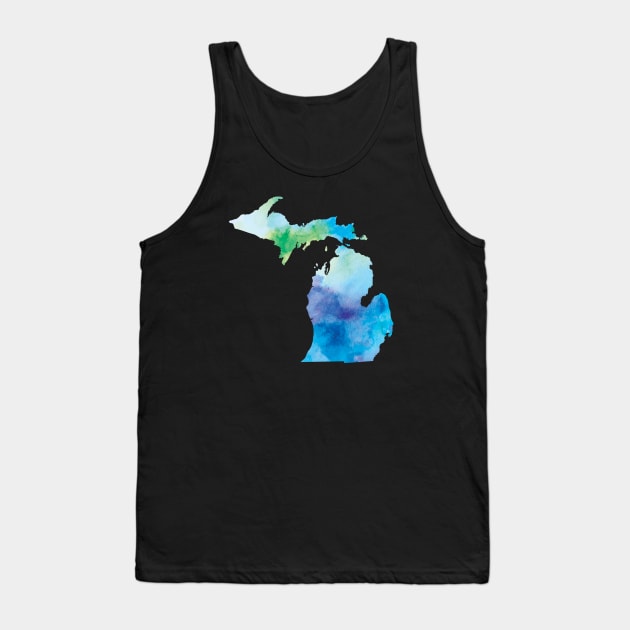 Michigan Watercolor Tank Top by UnderwaterSky